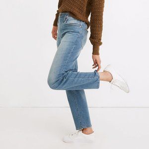 Madewell Relaxed Fit Stretch Pull-on Mom Style Jeans in Keefe Medium Wash Sz 28